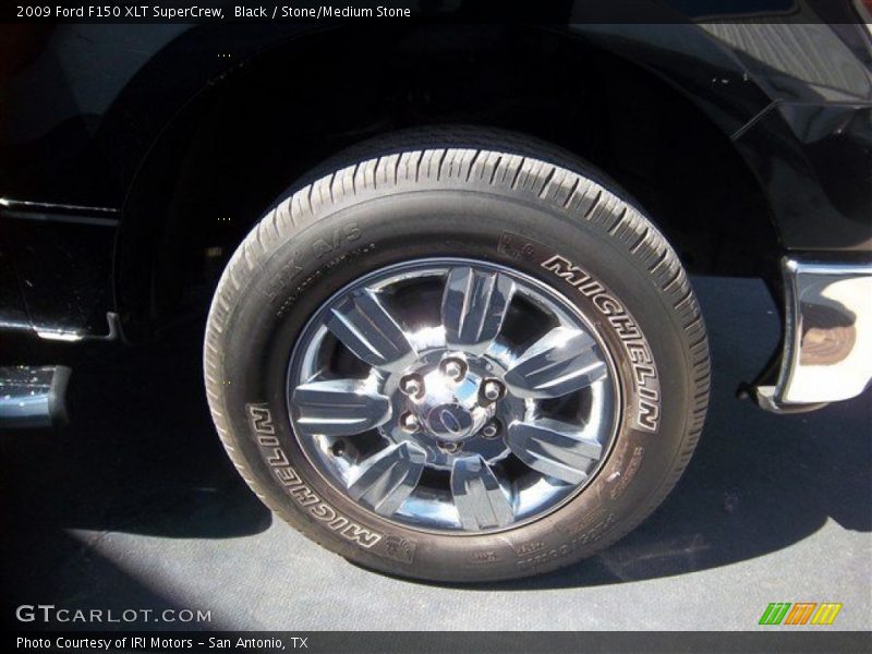 Black / Stone/Medium Stone 2009 Ford F150 XLT SuperCrew