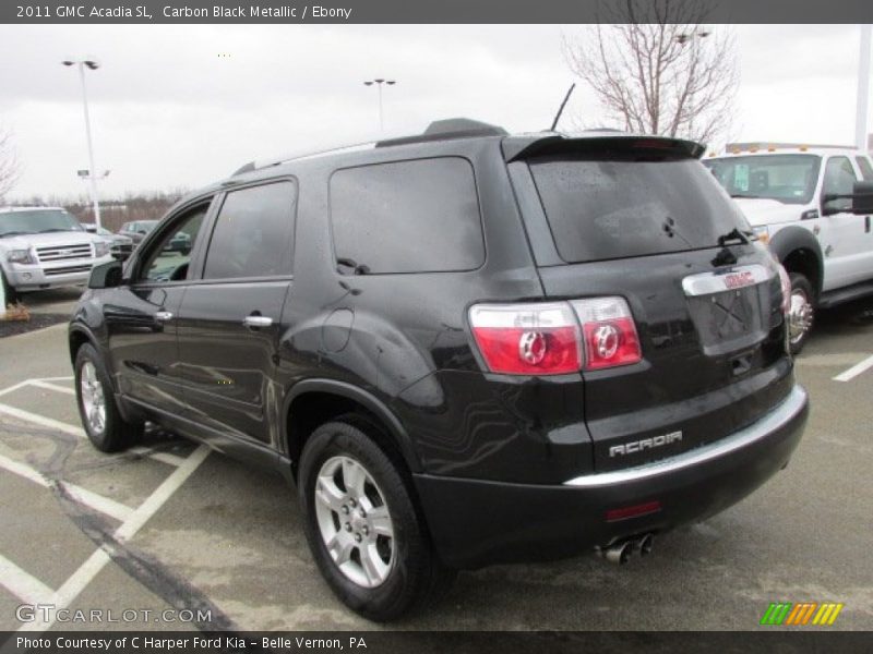 Carbon Black Metallic / Ebony 2011 GMC Acadia SL