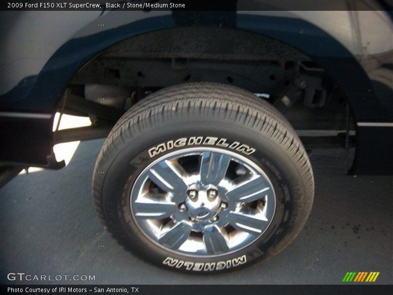 Black / Stone/Medium Stone 2009 Ford F150 XLT SuperCrew