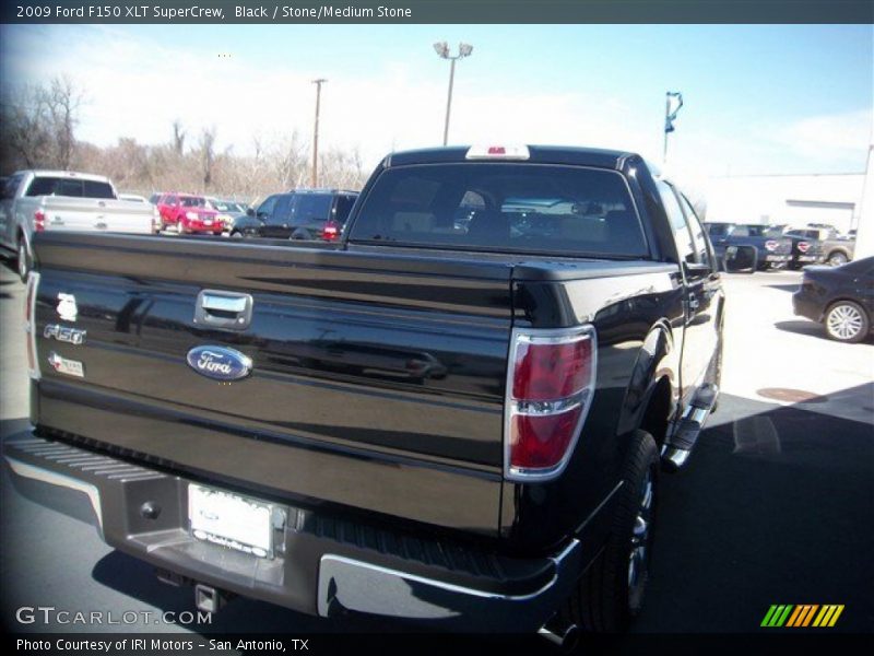 Black / Stone/Medium Stone 2009 Ford F150 XLT SuperCrew