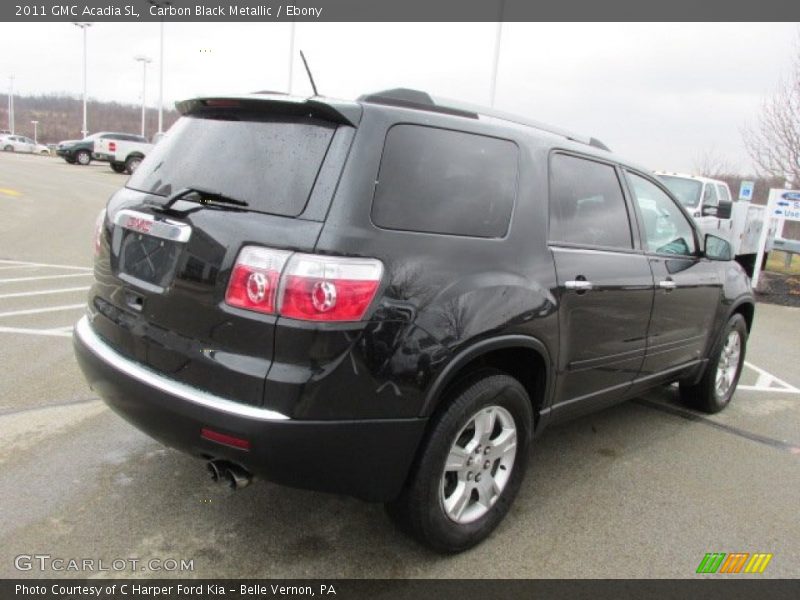 Carbon Black Metallic / Ebony 2011 GMC Acadia SL