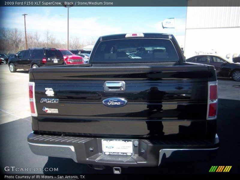 Black / Stone/Medium Stone 2009 Ford F150 XLT SuperCrew