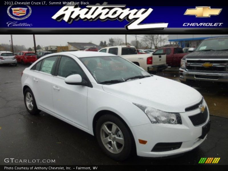 Summit White / Jet Black 2013 Chevrolet Cruze LT
