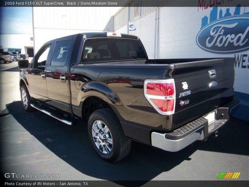 Black / Stone/Medium Stone 2009 Ford F150 XLT SuperCrew