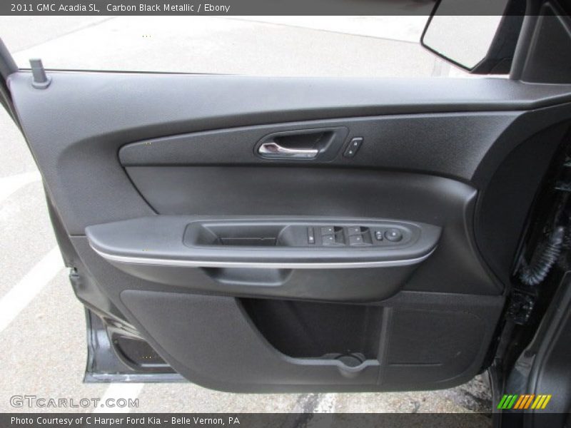 Carbon Black Metallic / Ebony 2011 GMC Acadia SL