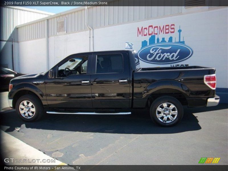 Black / Stone/Medium Stone 2009 Ford F150 XLT SuperCrew
