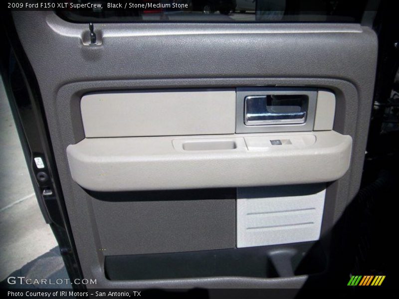 Black / Stone/Medium Stone 2009 Ford F150 XLT SuperCrew