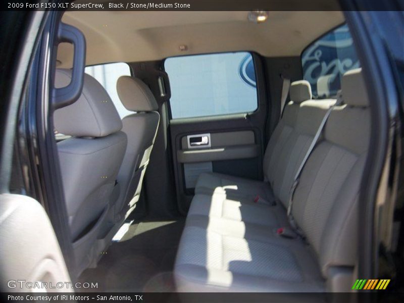 Black / Stone/Medium Stone 2009 Ford F150 XLT SuperCrew