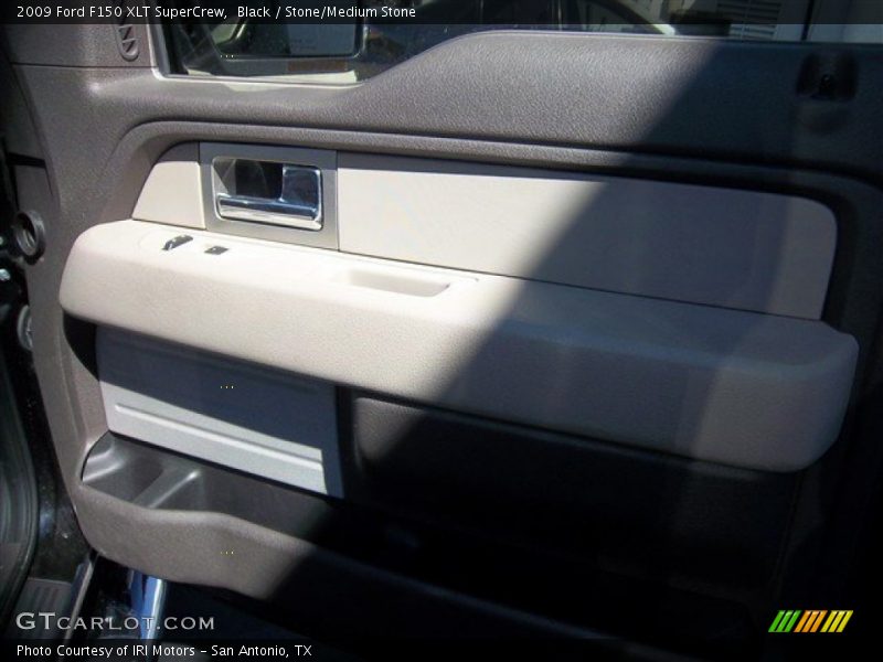 Black / Stone/Medium Stone 2009 Ford F150 XLT SuperCrew
