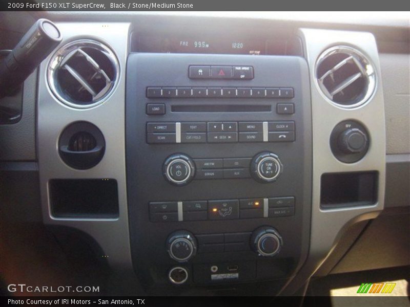 Black / Stone/Medium Stone 2009 Ford F150 XLT SuperCrew
