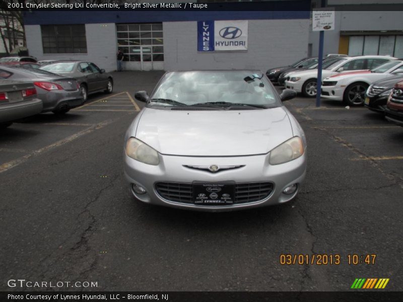 Bright Silver Metallic / Taupe 2001 Chrysler Sebring LXi Convertible
