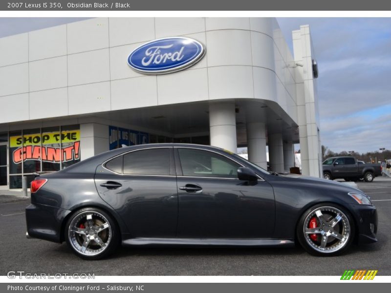 Obsidian Black / Black 2007 Lexus IS 350