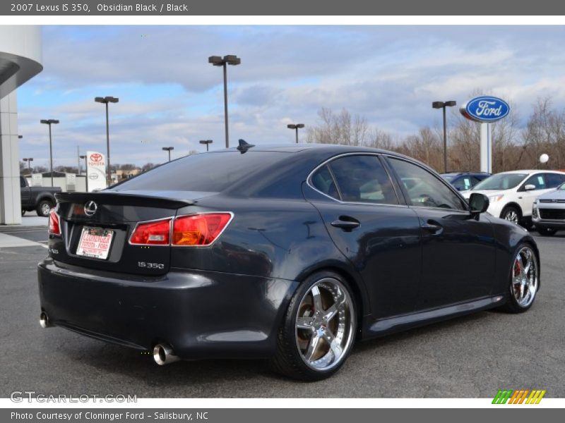 Obsidian Black / Black 2007 Lexus IS 350