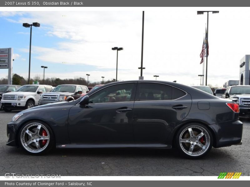 Obsidian Black / Black 2007 Lexus IS 350