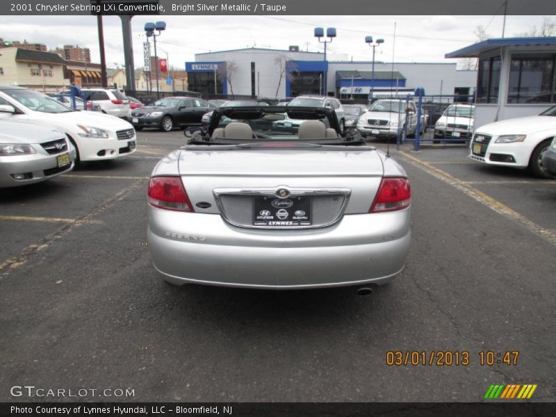 Bright Silver Metallic / Taupe 2001 Chrysler Sebring LXi Convertible