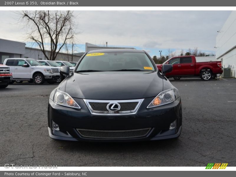 Obsidian Black / Black 2007 Lexus IS 350