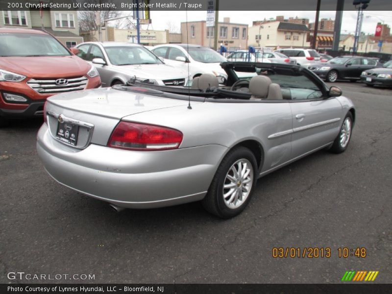 Bright Silver Metallic / Taupe 2001 Chrysler Sebring LXi Convertible