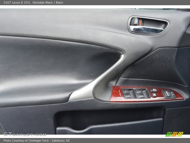 Obsidian Black / Black 2007 Lexus IS 350