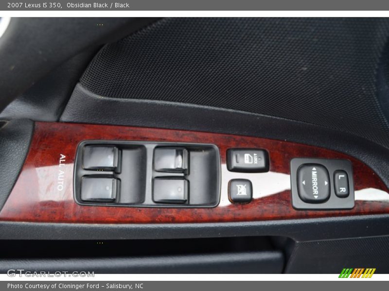 Obsidian Black / Black 2007 Lexus IS 350