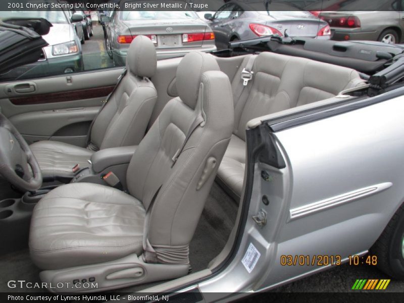  2001 Sebring LXi Convertible Taupe Interior