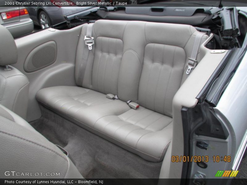 Rear Seat of 2001 Sebring LXi Convertible