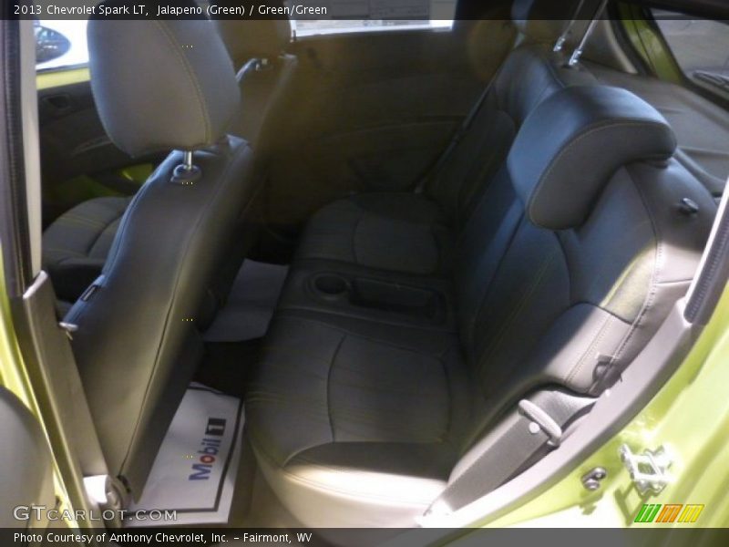 Jalapeno (Green) / Green/Green 2013 Chevrolet Spark LT