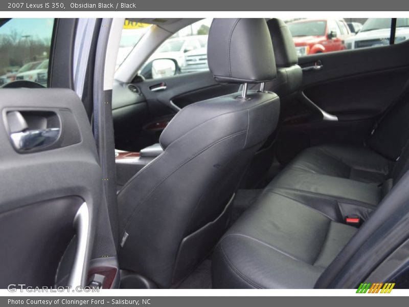 Obsidian Black / Black 2007 Lexus IS 350