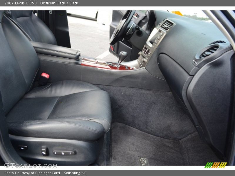 Obsidian Black / Black 2007 Lexus IS 350