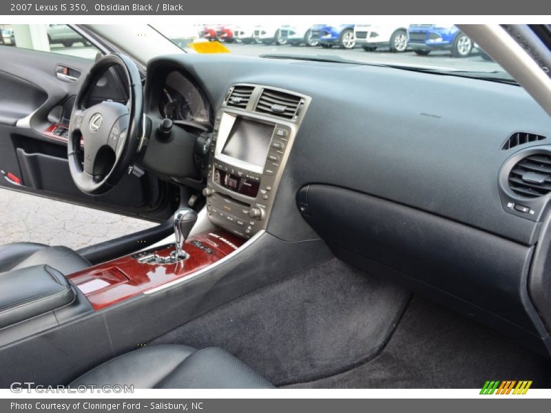 Obsidian Black / Black 2007 Lexus IS 350