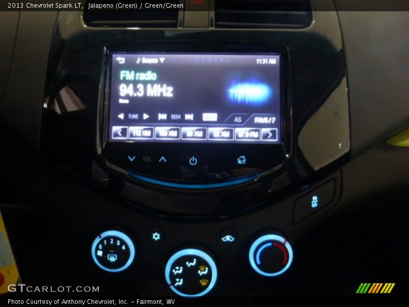 Jalapeno (Green) / Green/Green 2013 Chevrolet Spark LT