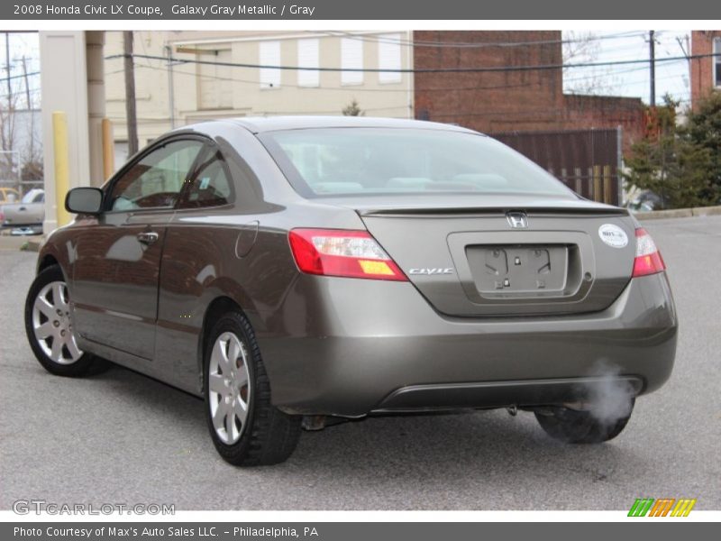 Galaxy Gray Metallic / Gray 2008 Honda Civic LX Coupe