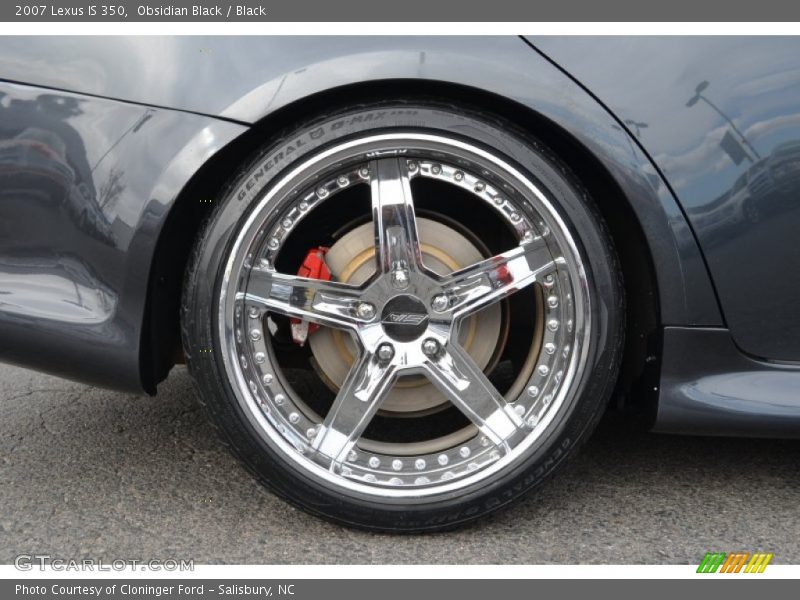 Obsidian Black / Black 2007 Lexus IS 350