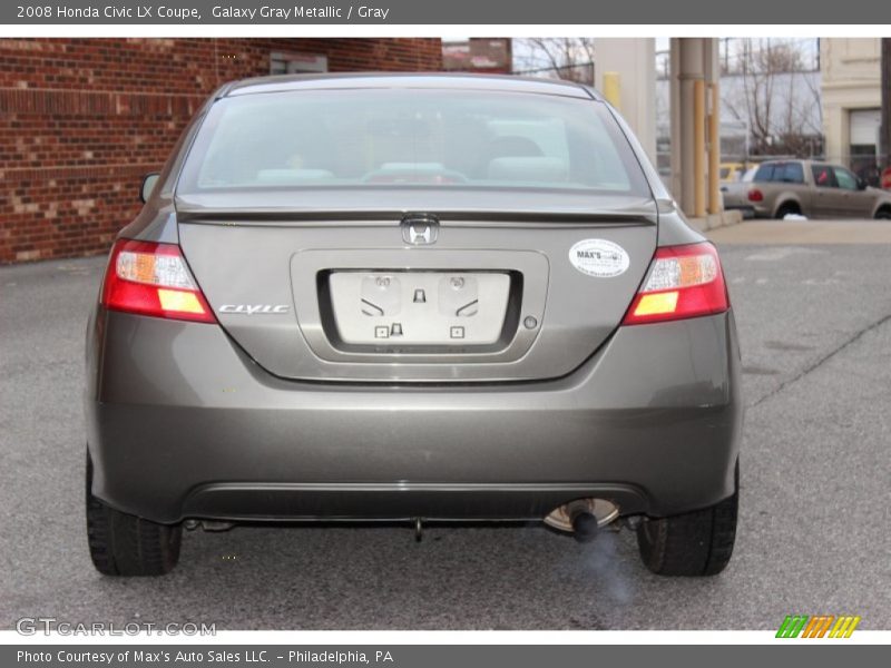 Galaxy Gray Metallic / Gray 2008 Honda Civic LX Coupe
