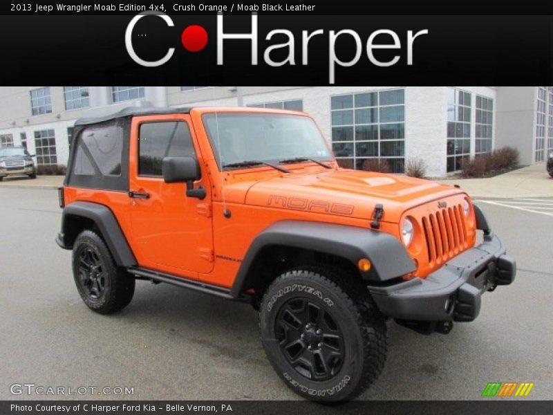 Crush Orange / Moab Black Leather 2013 Jeep Wrangler Moab Edition 4x4