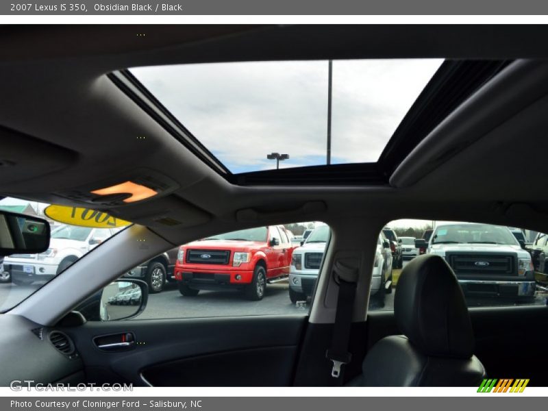 Obsidian Black / Black 2007 Lexus IS 350