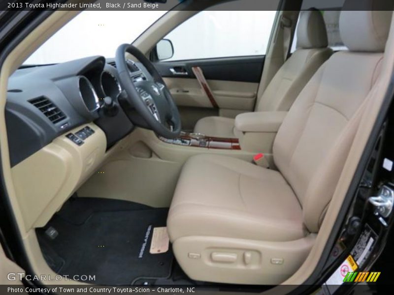 Black / Sand Beige 2013 Toyota Highlander Limited