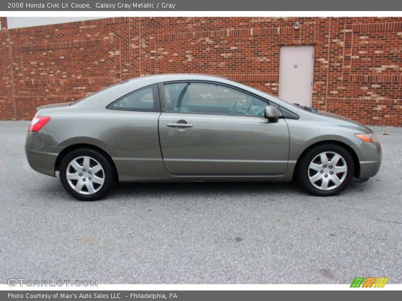 Galaxy Gray Metallic / Gray 2008 Honda Civic LX Coupe