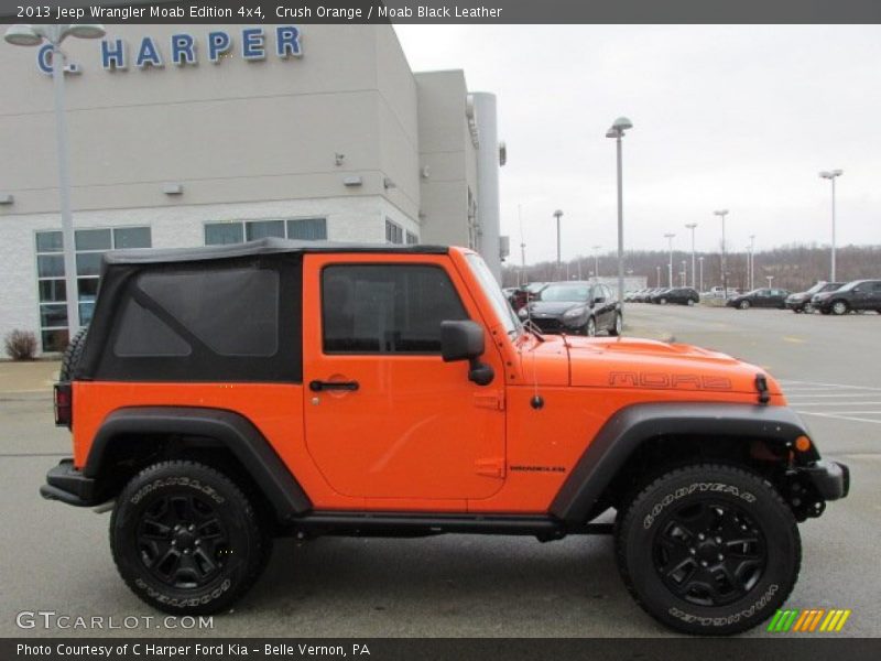 Crush Orange / Moab Black Leather 2013 Jeep Wrangler Moab Edition 4x4