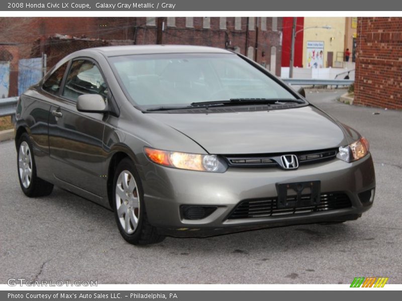 Galaxy Gray Metallic / Gray 2008 Honda Civic LX Coupe