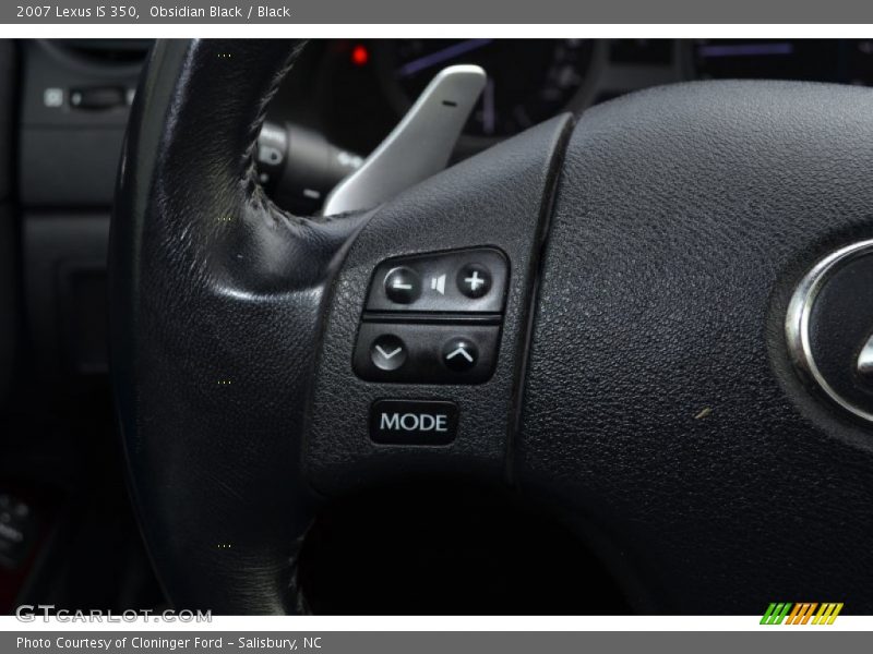 Obsidian Black / Black 2007 Lexus IS 350