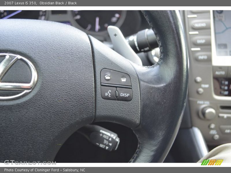 Obsidian Black / Black 2007 Lexus IS 350