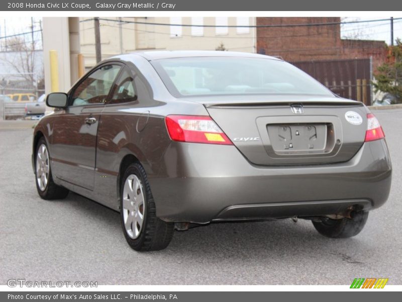 Galaxy Gray Metallic / Gray 2008 Honda Civic LX Coupe