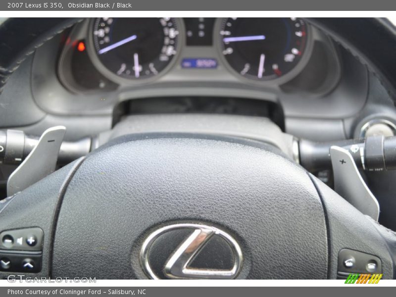 Obsidian Black / Black 2007 Lexus IS 350