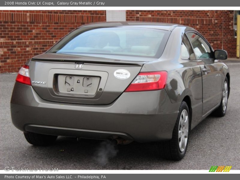 Galaxy Gray Metallic / Gray 2008 Honda Civic LX Coupe