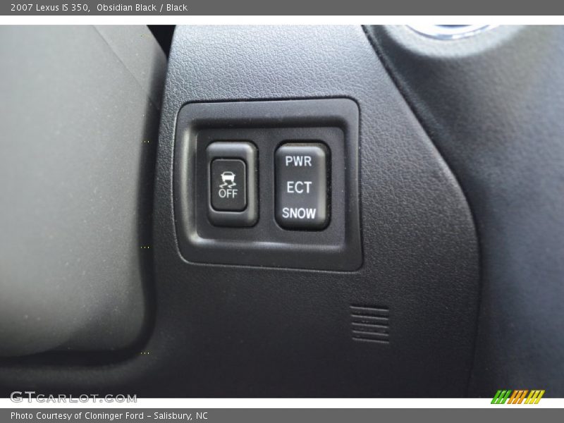 Obsidian Black / Black 2007 Lexus IS 350