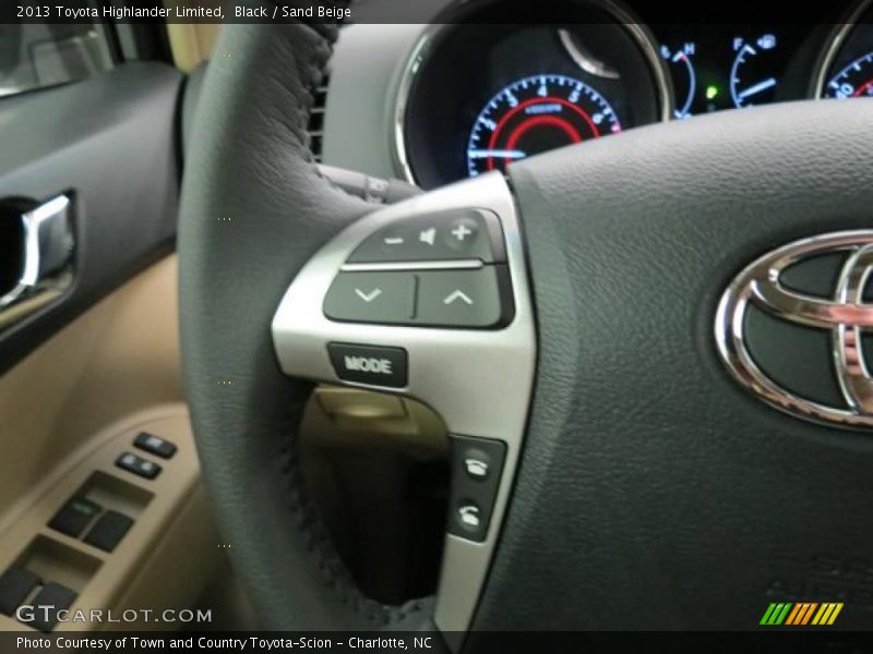 Black / Sand Beige 2013 Toyota Highlander Limited