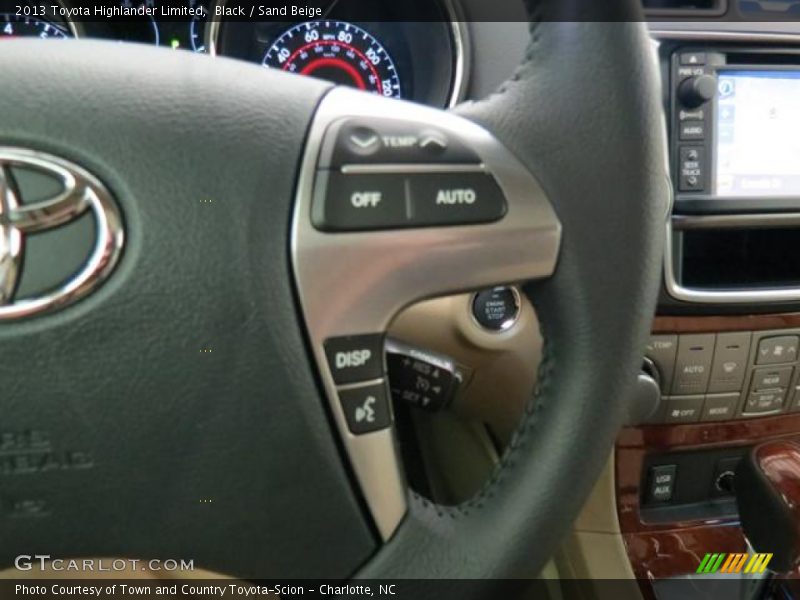 Black / Sand Beige 2013 Toyota Highlander Limited