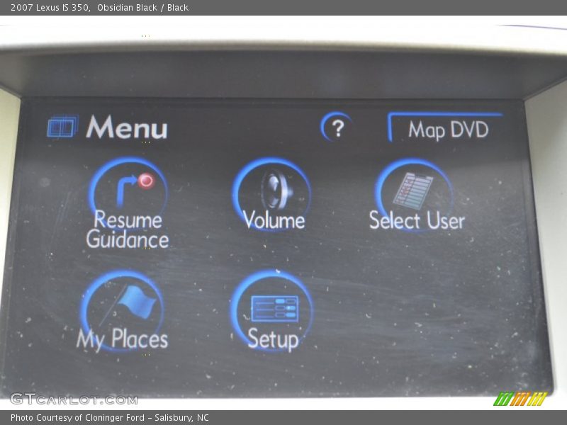 Obsidian Black / Black 2007 Lexus IS 350