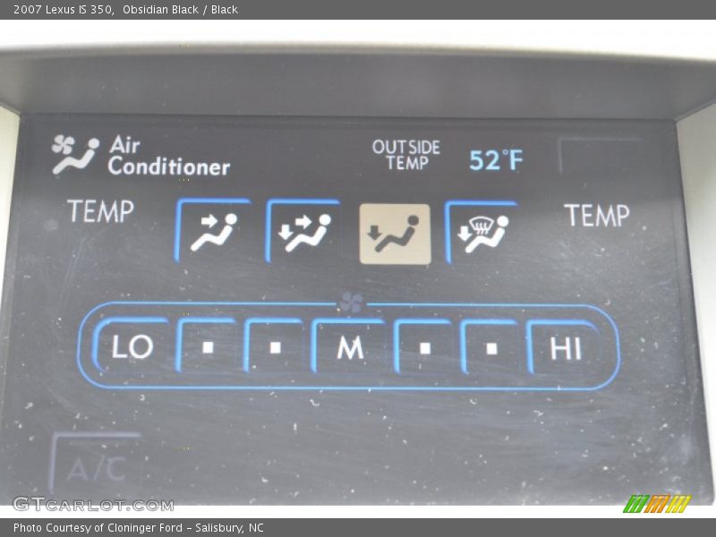 Obsidian Black / Black 2007 Lexus IS 350