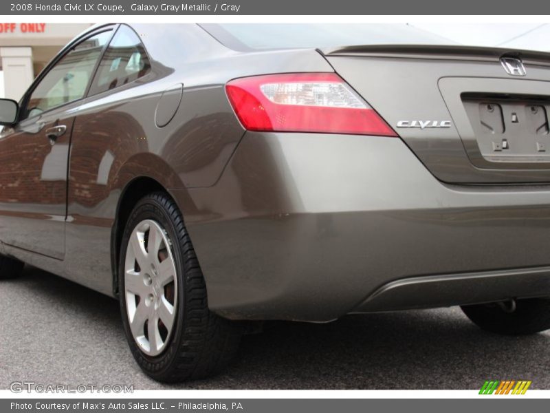Galaxy Gray Metallic / Gray 2008 Honda Civic LX Coupe